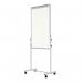 Bi-Office White Portable Duo Board and Flipchart Easel EA4724075 BQ50075