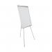 The Bi-Silque Flipchart Easels & Pads Bi-Office Earth-It Flipchart Easel has a sleek white design and is A1 in size. Its sturdy construction allows for easy set-up and stability during presentations. The built-in flipchart pad holder makes it convenient to display notes and sketches. The easel also has adjustable legs for customizable height.