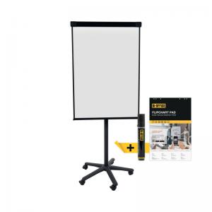 Bi-Office Classic Magnetic Mobile Easel Black Structure 70x100cm