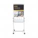 Bi-Office Mobile Duo Easel Grey Felt and Magnetic Surface 70x120cm EA4726075 BQ50760