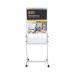 Bi-Office Mobile Duo Easel Grey Felt and Magnetic Surface 70x120cm EA4726075 BQ50760