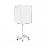 Bi-Office 4 Sided Mobile Information Board Magnetic Surface 650x910mm EA673117 BQ50922