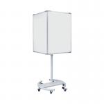 Bi-Office 4 Sided Mobile Information Board Magnetic Surface 650x910mm EA673117 BQ50922