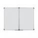 Bi-Office Maya Trio Magnetic Lacquered Steel Surface Aluminium Frame 120x90cm TR02020509170 BQ51207