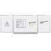 Bi-Office Infinity Trio Magnetic Lacquered Steel Surface Aluminium Frame 120x90cm TR02020509770 BQ51977