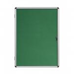 Bi-Office Enclore Display Case Green Felt Acrylic Aluminium Frame 15xA4 VT640102150 BQ52002