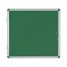 Bi-Office Enclore Display Case Green Felt Acrylic Aluminium Frame 15xA4 VT640102150 BQ52002