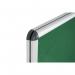 Bi-Office Enclore Display Case Green Felt Acrylic Aluminium Frame 15xA4 VT640102150 BQ52002