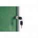 Bi-Office Enclore Display Case Green Felt Acrylic Aluminium Frame 15xA4 VT640102150 BQ52002