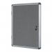 Bi-Office Enclore Felt Lockable Glazed Case Aluminium Frame Grey Felt 1160x35x981mm VT640103150 BQ52005