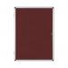 Bi-Office Enclore Display Case Burgundy Felt Acrylic Aluminium Frame 9xA4 VT630106150 BQ52016