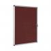 Bi-Office Enclore Display Case Burgundy Felt Acrylic Aluminium Frame 9xA4 VT630106150 BQ52016