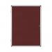 Bi-Office Enclore Display Case Burgundy Felt Acrylic Aluminium Frame 9xA4 VT630106150 BQ52016