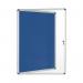 Bi-Office Enclore Felt Indoor Lockable Glazed Case 720x981x35mm Blue VT630107150 BQ52071