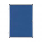 Bi-Office Enclore Felt Indoor Lockable Glazed Case 720x981x35mm Blue VT630107150 BQ52071