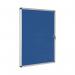 Bi-Office Enclore Felt Indoor Lockable Glazed Case 720x981x35mm Blue VT630107150 BQ52071