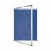 Bi-Office Enclore Felt Indoor Lockable Glazed Case 720x981x35mm Blue VT630107150 BQ52071