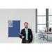 Bi-Office Enclore Felt Indoor Lockable Glazed Case 720x981x35mm Blue VT630107150 BQ52071