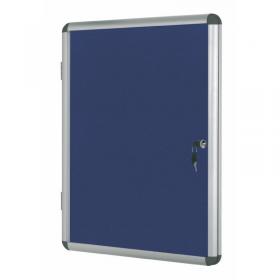 Bi-Office Enclore Felt Indoor Lockable Glazed Case 720x981x35mm Blue VT630107150 BQ52071