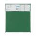 Bi-Office Enclore Display Case Green Felt Acrylic Aluminium Frame 20xA4 VT740102150 BQ52072