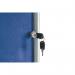 Bi-Office Enclore Display Case Blue Felt Acrylic Aluminium Frame 20xA4 VT740107150 BQ52074