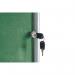 Bi-Office Enclore Display Case Green Felt Acrylic Aluminium Frame 40xA4 VT750102150 BQ52075