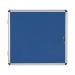 Bi-Office Enclore Display Case Blue Felt Acrylic Aluminium Frame 6xA4 VT620107150 BQ52107