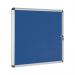 Bi-Office Enclore Display Case Blue Felt Acrylic Aluminium Frame 6xA4 VT620107150 BQ52107