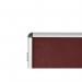 Bi-Office Enclore Display Case Burgundy Felt Acrylic Aluminium Frame 15xA4 VT640106150 BQ52151