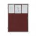 Bi-Office Enclore Display Case Burgundy Felt Acrylic Aluminium Frame 15xA4 VT640106150 BQ52151