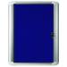 Bi-Office External Display Case 626x670mm Blue Felt Aluminium Frame VT620107760