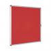 Bi-Office Enclore Display Case Red Felt Acrylic Aluminium Frame 12xA4 VT660105150 BQ52247
