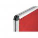 Bi-Office Enclore Display Case Red Felt Acrylic Aluminium Frame 12xA4 VT660105150 BQ52247