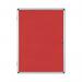 Bi-Office Enclore Display Case Red Felt Acrylic Aluminium Frame 9xA4 VT630105150 BQ52262