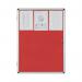 Bi-Office Enclore Display Case Red Felt Acrylic Aluminium Frame 9xA4 VT630105150 BQ52262