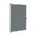 Bi-Office Enclore Felt Indoor Lockable Glazed Case 720x981x35mm Grey VT630103150 BQ52303