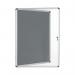 Bi-Office Enclore Felt Indoor Lockable Glazed Case 720x981x35mm Grey VT630103150 BQ52303