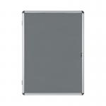 Bi-Office Enclore Felt Indoor Lockable Glazed Case 720x981x35mm Grey VT630103150 BQ52303