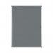 Bi-Office Enclore Felt Indoor Lockable Glazed Case 720x981x35mm Grey VT630103150 BQ52303