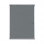 Bi-Office Enclore Felt Indoor Lockable Glazed Case 720x981x35mm Grey VT630103150 BQ52303