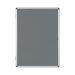 Bi-Office Enclore Felt Indoor Lockable Glazed Case 720x981x35mm Grey VT630103150 BQ52303