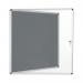 Bi-Office Enclore Display Case Grey Felt Acrylic Aluminium Frame 12xA4 VT660103150 BQ52315