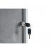 Bi-Office Enclore Display Case Grey Felt Acrylic Aluminium Frame 12xA4 VT660103150 BQ52315