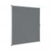 Bi-Office Enclore Display Case Grey Felt Acrylic Aluminium Frame 20xA4 VT740103150 BQ52403