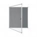 Bi-Office Enclore Display Case Grey Felt Acrylic Aluminium Frame 20xA4 VT740103150 BQ52403