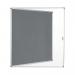 Bi-Office Enclore Display Case Grey Felt Acrylic Aluminium Frame 20xA4 VT740103150 BQ52403
