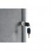 Bi-Office Enclore Display Case Grey Felt Acrylic Aluminium Frame 20xA4 VT740103150 BQ52403