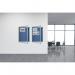 Bi-Office Enclore Felt Indoor Lockable Glazed Case 1160x981x35mm Blue VT640107150 BQ52471