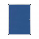 Bi-Office Enclore Felt Indoor Lockable Glazed Case 1160x981x35mm Blue VT640107150 BQ52471