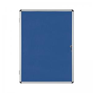 Photos - Dry Erase Board / Flipchart Bi-Office Enclore Felt Indoor Lockable Glazed Case 1160x981x35mm Blue 